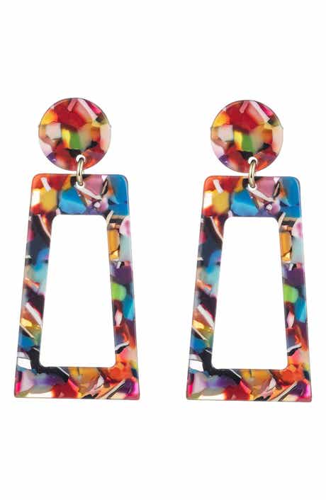 EYE CANDY LOS ANGELES Tina Acylic Drop Earrings