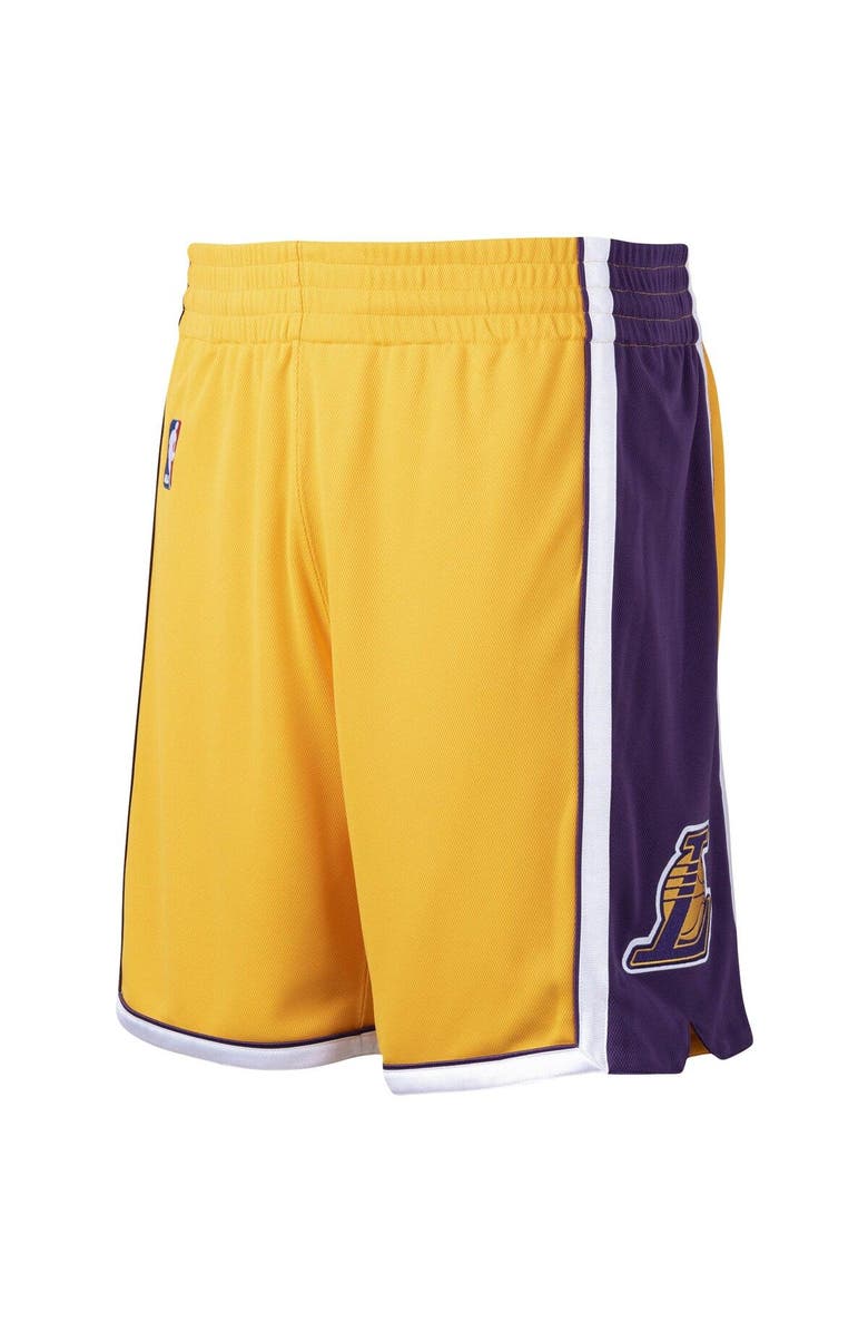 Mitchell & Ness Men's Mitchell & Ness Gold Los Angeles Lakers 2009-10 Hardwood Classics Authentic Shorts, Alternate, color, 
