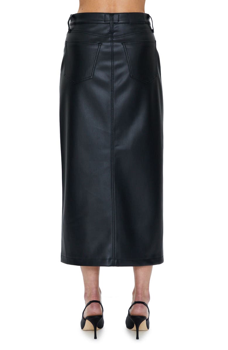 Pistola Alice Utility Faux Leather Midi Skirt, Alternate, color,