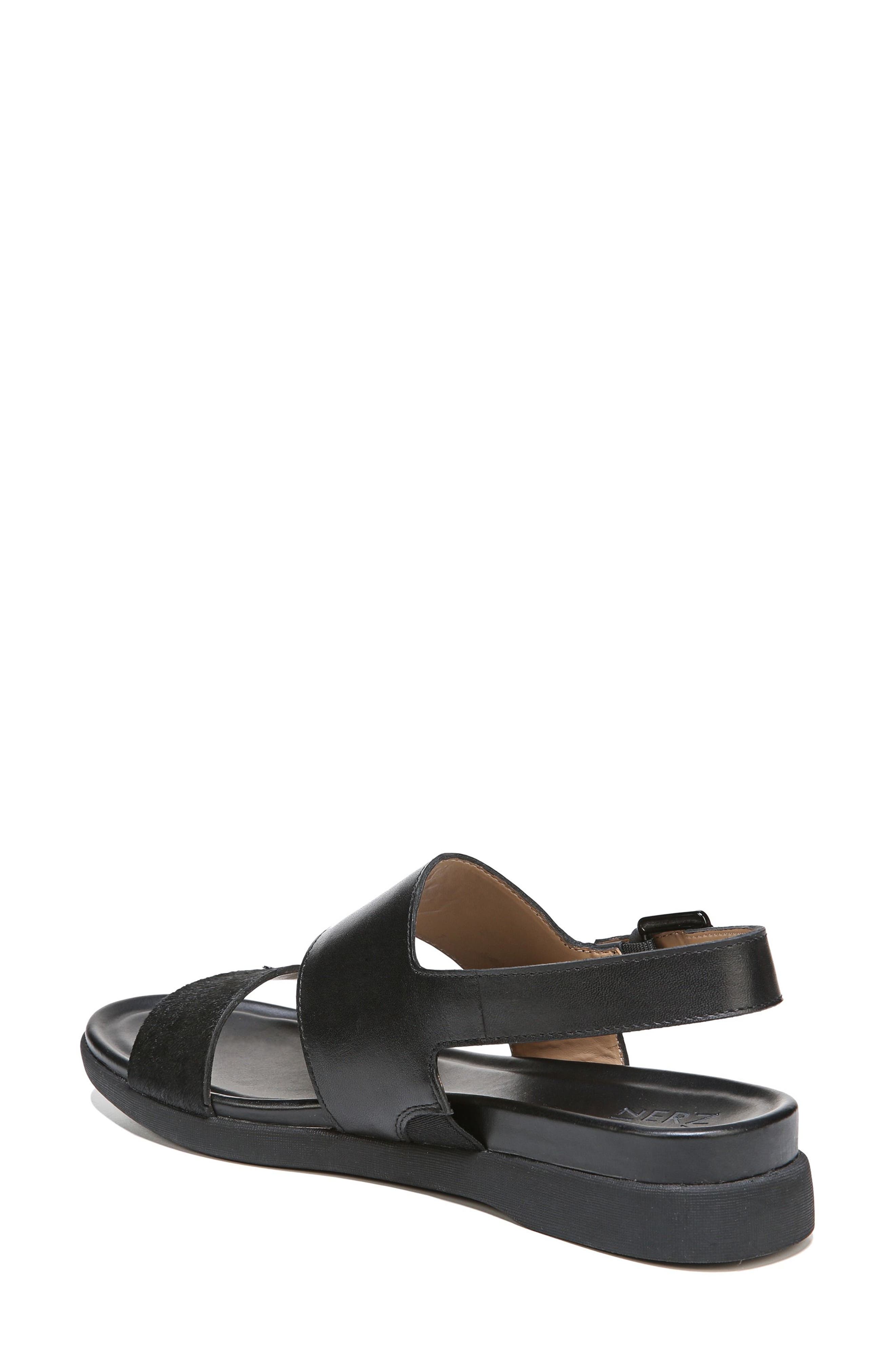 Emory Wedge Sandal, Alternate, color, BLACK LEATHER