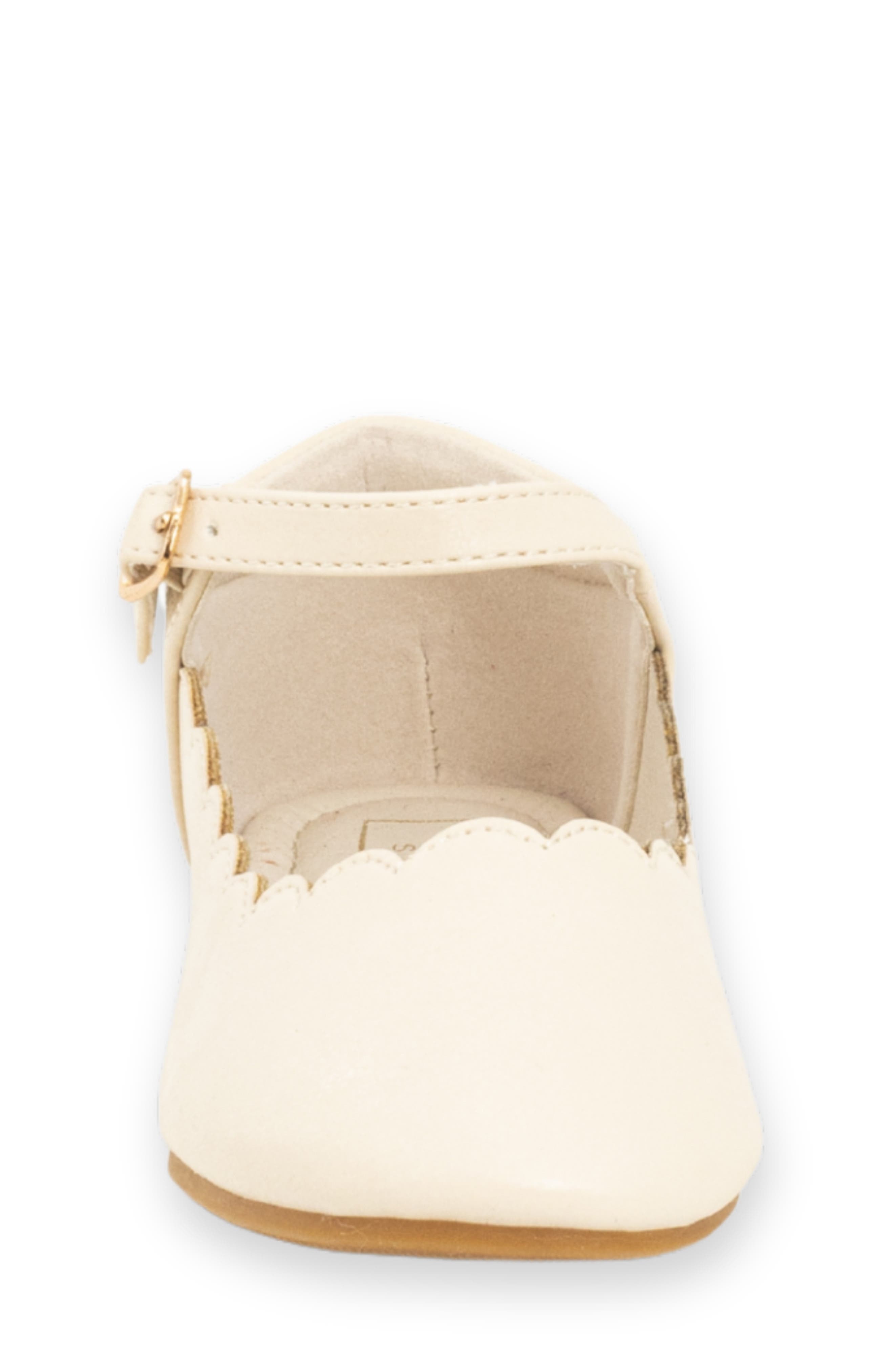 Kids' Agatha Mini Faux Leather Mary Jane, Alternate, color, BONE