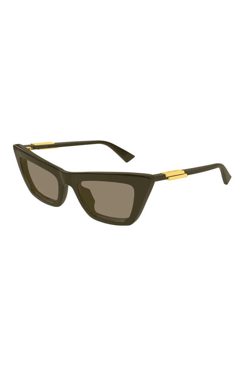 53mm Cat Eye Sunglasses, Alternate, color, GREEN