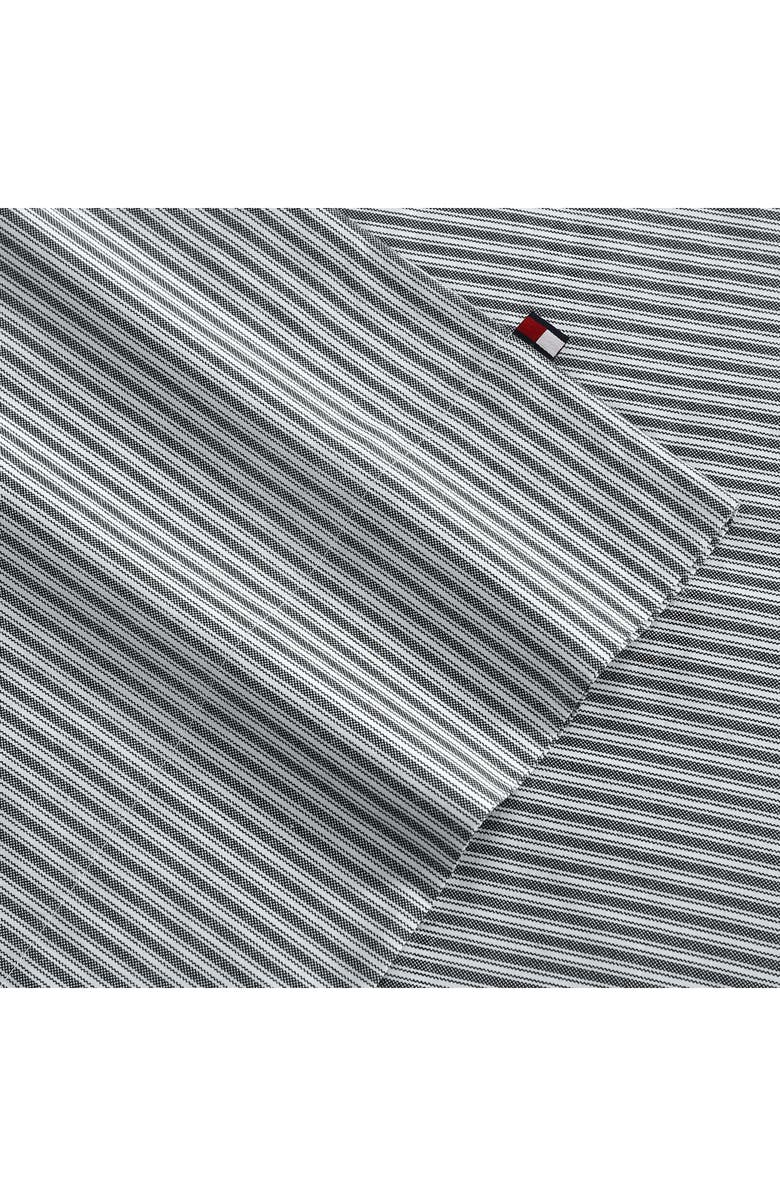 Tommy Hilfiger Highland Ticking Stripe Sheet Set, Alternate, color, Navy