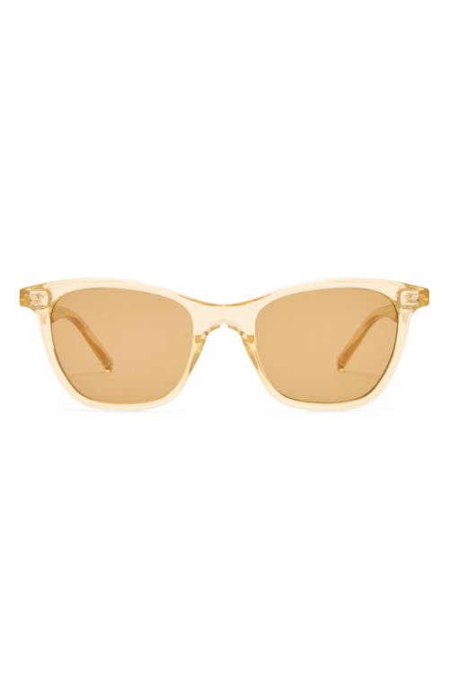 Le Specs Nonsensical 52mm D-frame Sunglasses In Blonde/light Brown Mono
