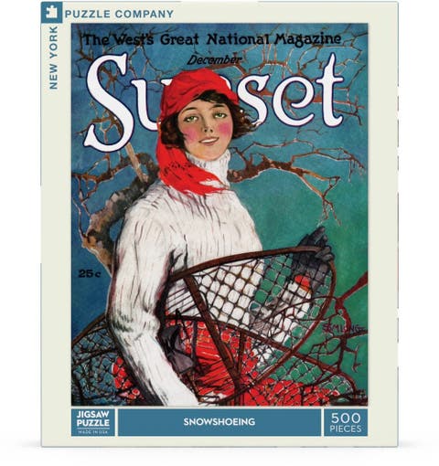 Snowshoeing 500 Piece Puzzle