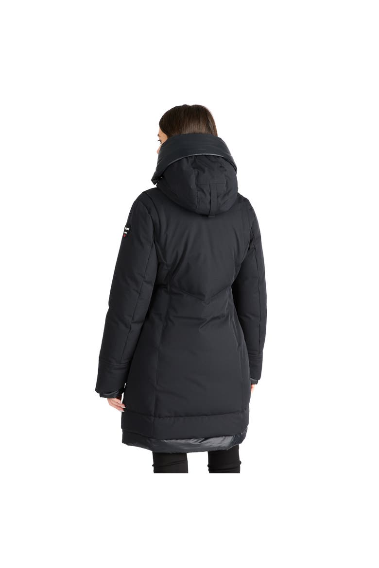 Rimi Mid Length Parka with Fixed Hood, Alternate, color, Black