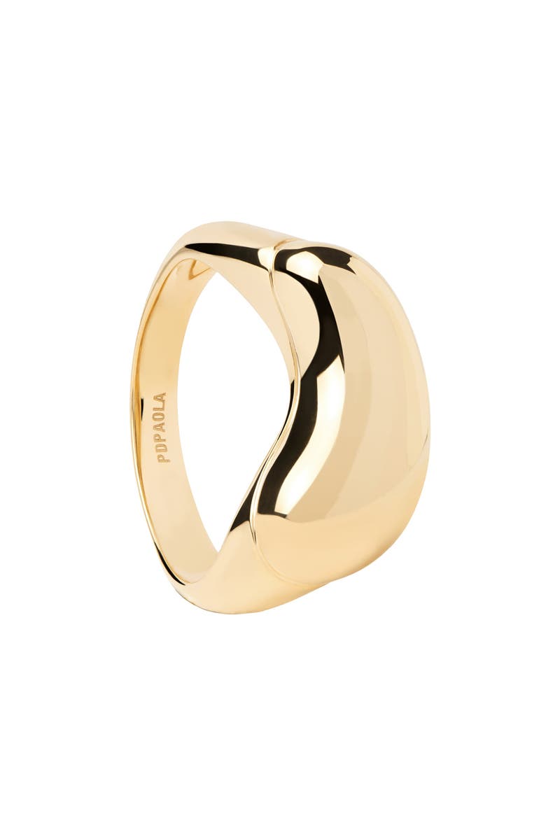 PDPAOLA Aqua Ring, Main, color, Gold