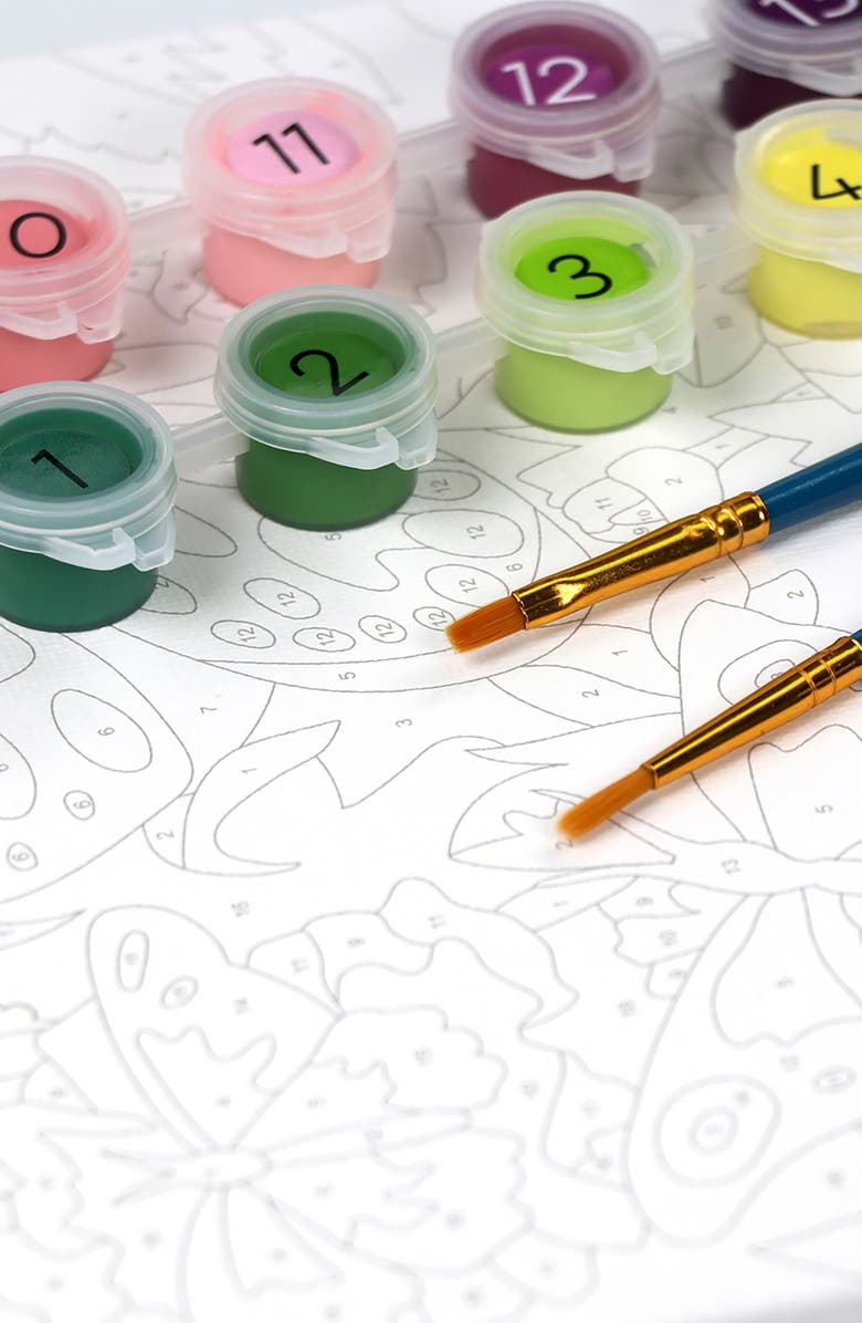 BRIGHT STRIPES Butterflies Paint By Numbers Kit, Alternate, color, 