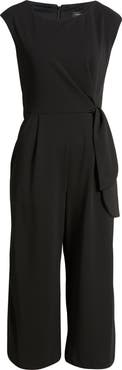 Tahari ASL Side Knot Scuba Crepe Jumpsuit