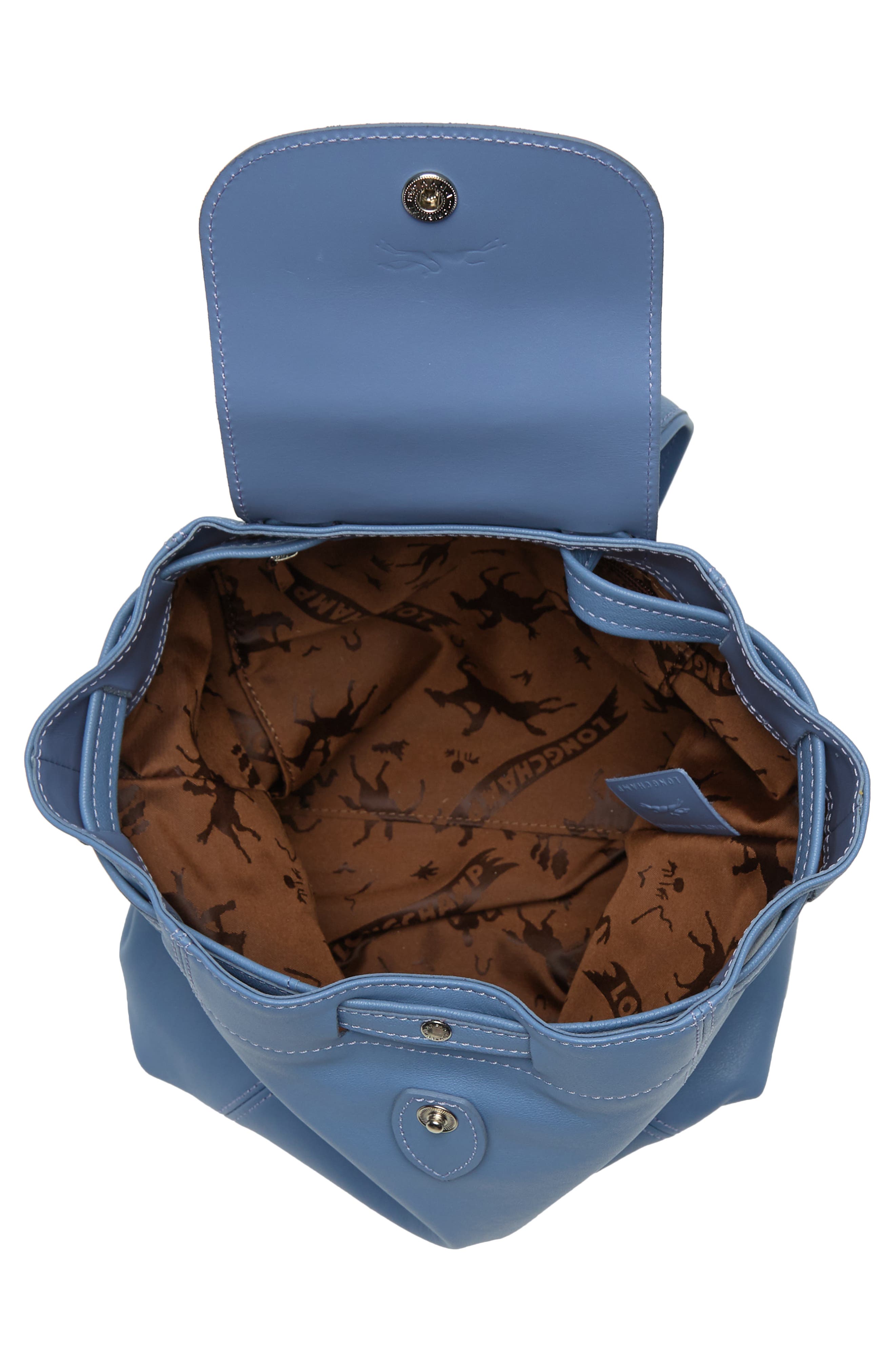 Longchamp Le Pliage Cuir XS Leather Backpack, Alternate, color, 