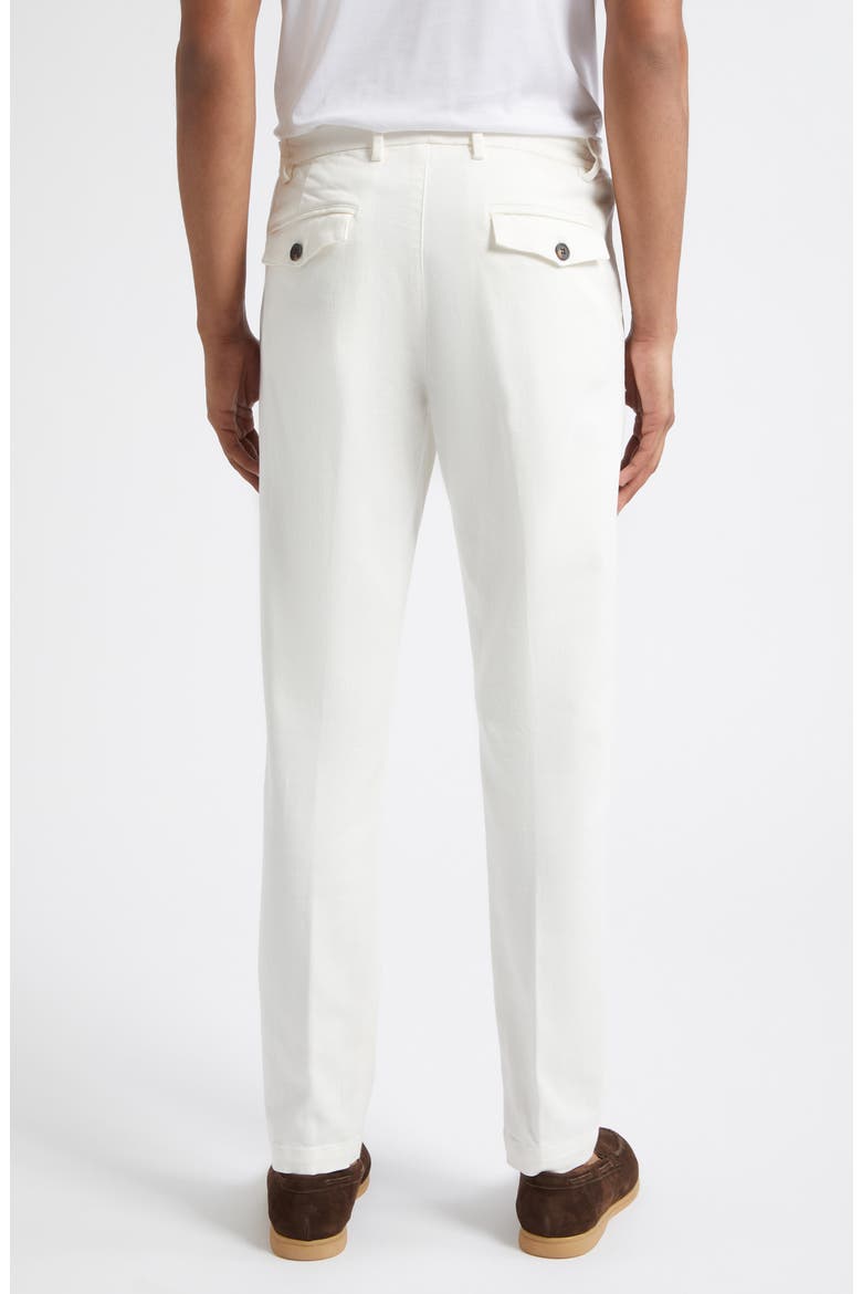 Cotton Stretch Twill Tapered Pants, Alternate, color, 01N WHITE