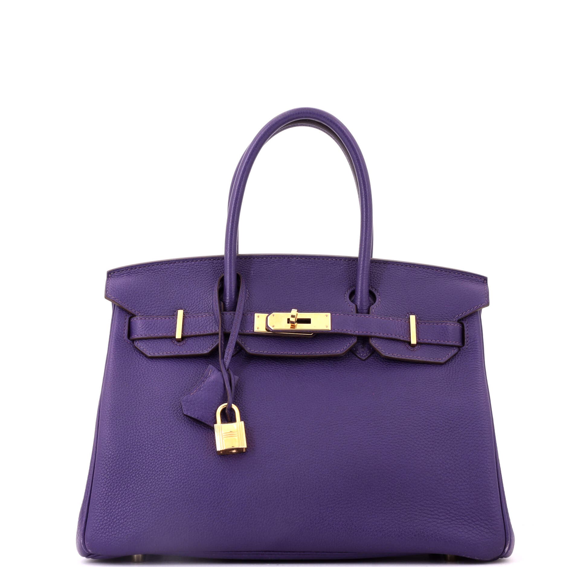 Birkin Handbag Purple Togo with Gold Hardware 30, Main, color, Red