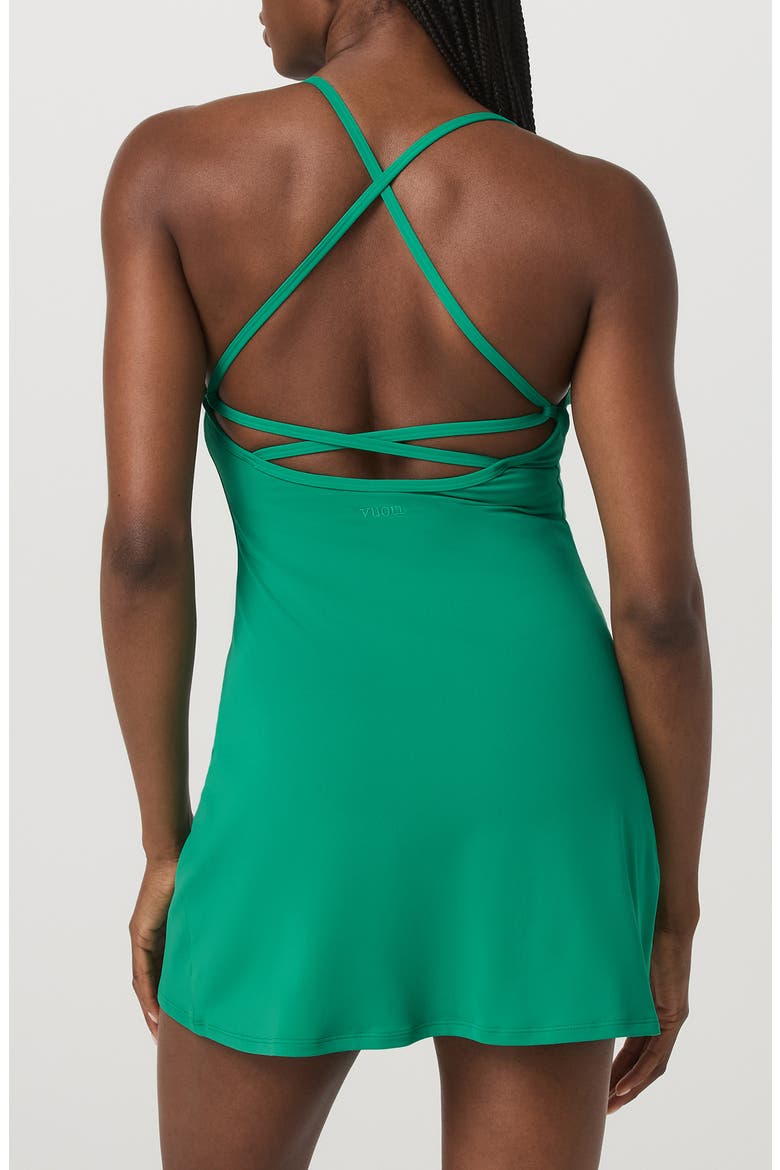 Solstice Performance Dress, Alternate, color, EMERALD