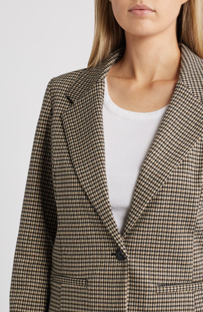 Liverpool Los Angeles Check Fitted Knit Blazer, Alternate, color, 