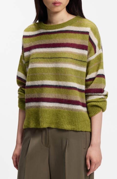 C Fraiesy Striped Crewneck Sweater