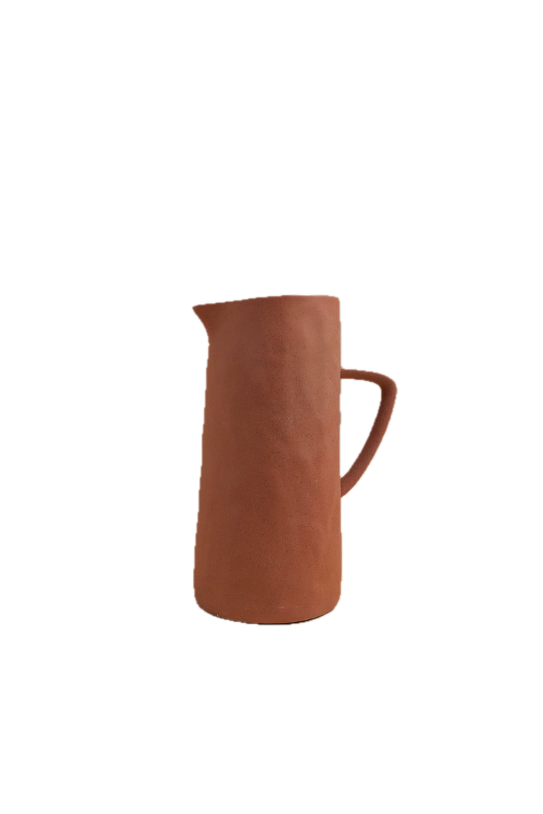Tam Stoneware Pitcher, Main, color, Terracotta Rose