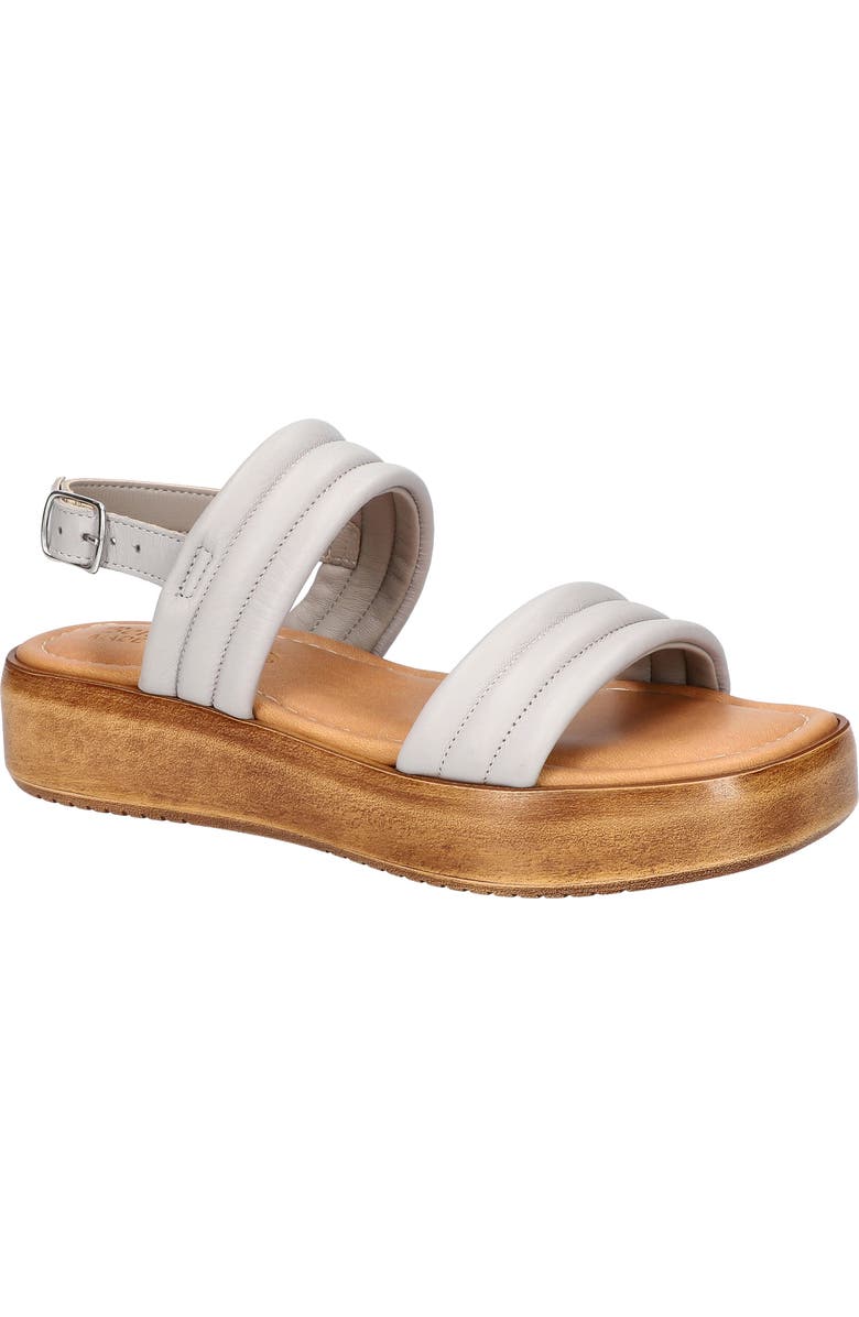 Bella Vita Ode Platform Sandal, Main, color, Grey Italian Leather