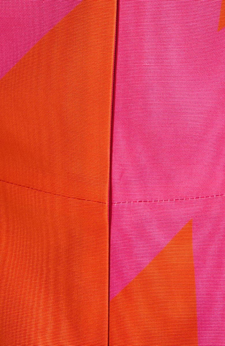 Dries Van Noten Debant Broken Stripe Moiré Sheath Dress, Alternate, color, Fuchsia