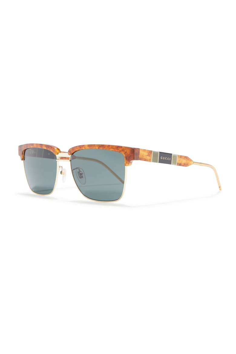 55mm Brow Bar Sunglasses, Alternate, color, HAVANA