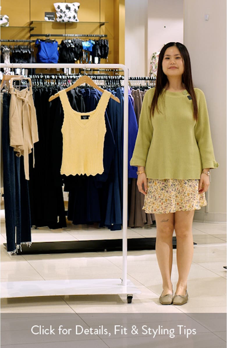 Lisa Rib Crop Sweater Tank, sales video thumbnail