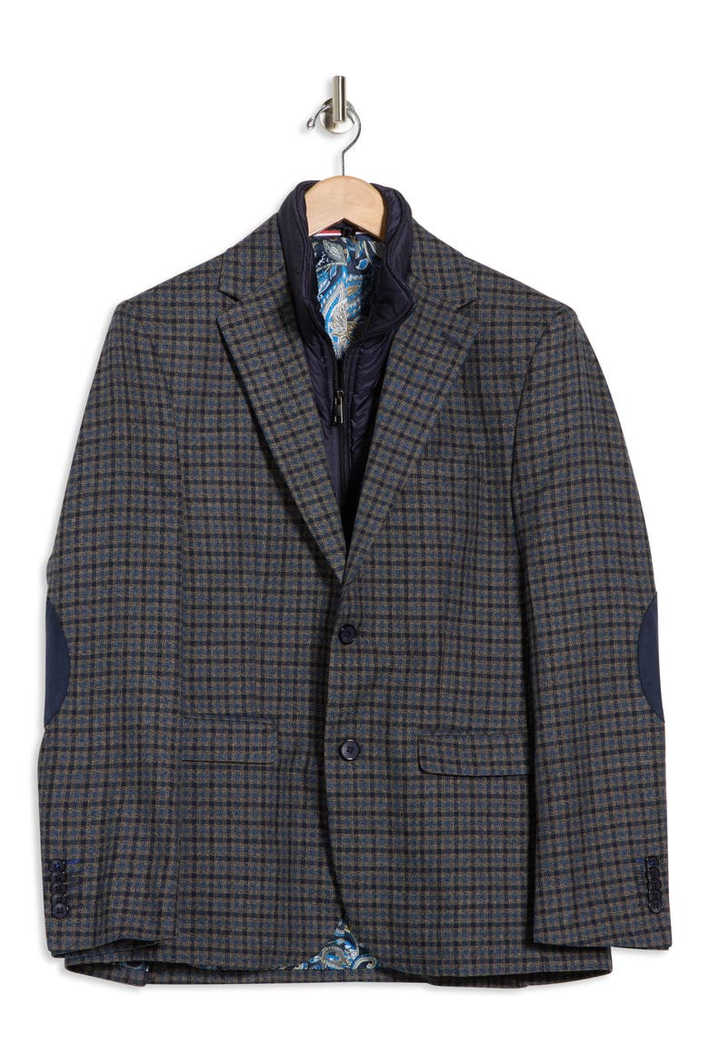 Knit Blazer with Removable Bib, Alternate, color, NAVY