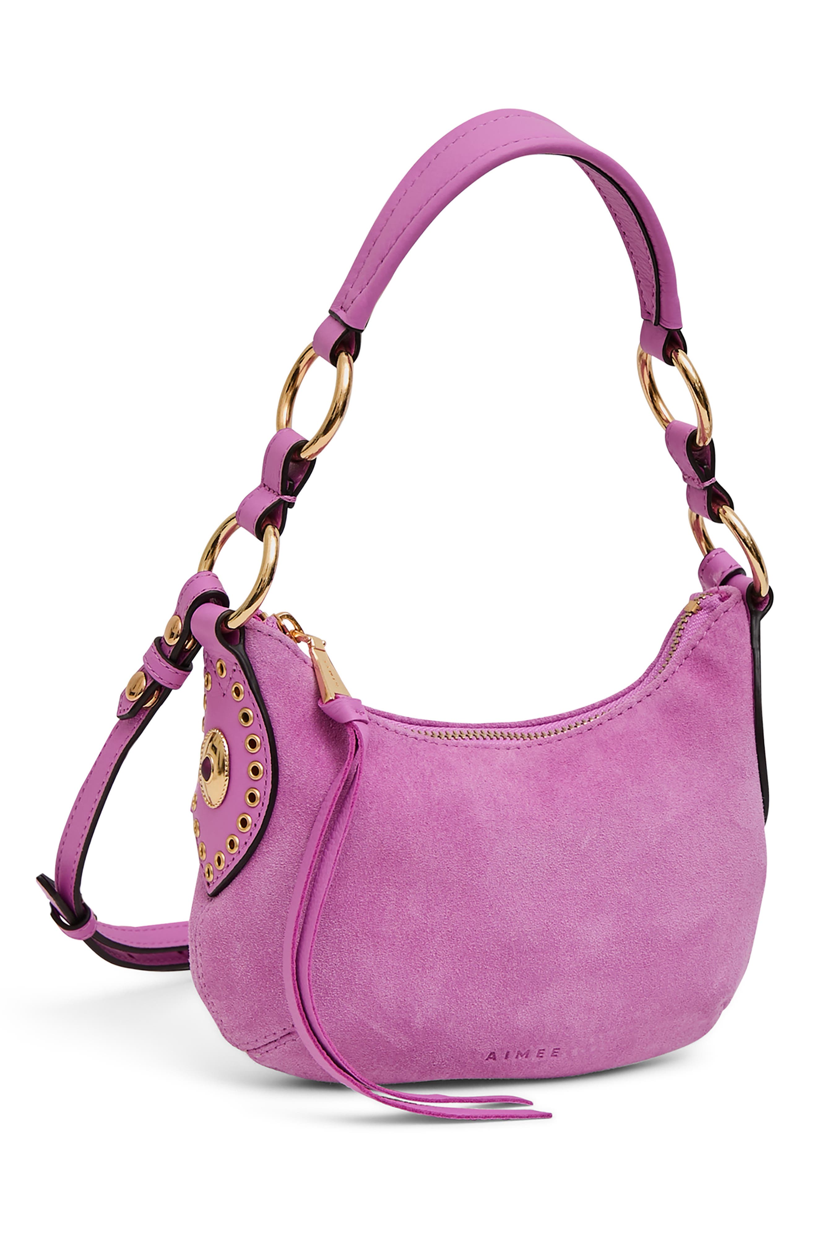 Mini Roma Crossbody Bag, Alternate, color, BLOOM SUEDE