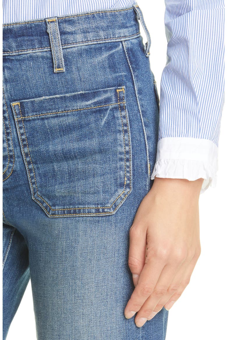 Florence Patch Pocket Jeans, Alternate, color, CLASSIC WASH