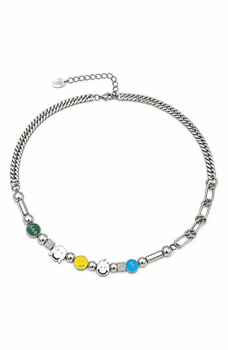 REBL Smiley Charm Necklace