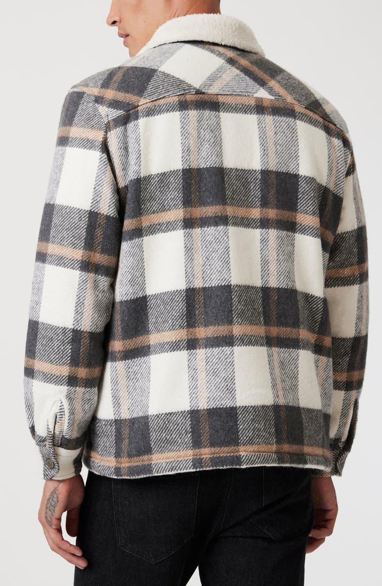 Mavi Jeans Check Insulated Shirt Jacket, Alternate, color, Gray Check