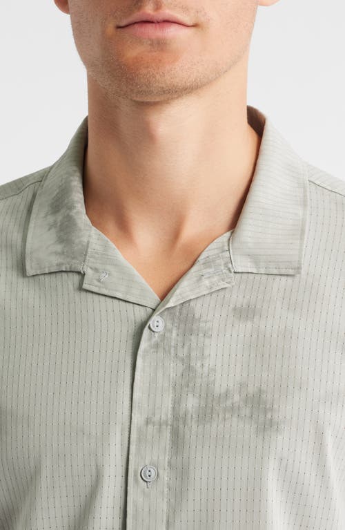 Roark Bless Up Trail Performance Short Sleeve Button-up Shirt In Brown