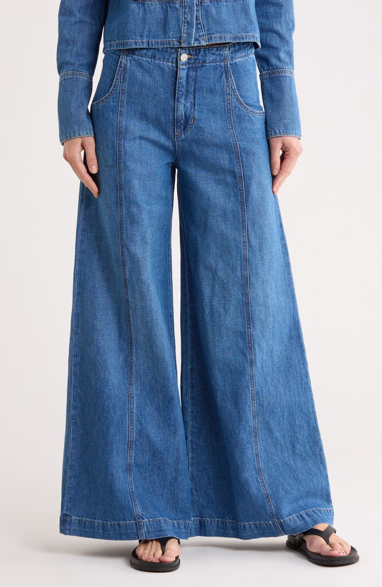TWP Dancing In The Dark Wide Leg Jeans, Main, color, Vintage Wash