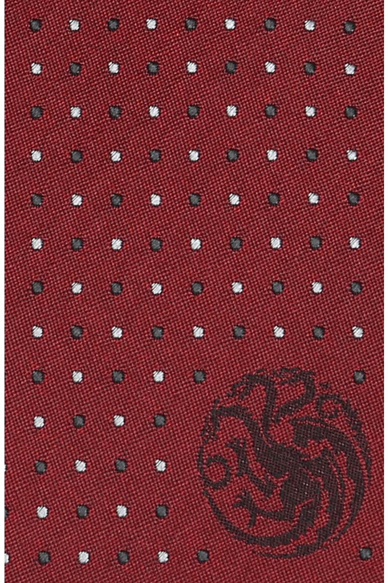 Targaryen Dragon Sigil Silk Tie, Alternate, color, RED
