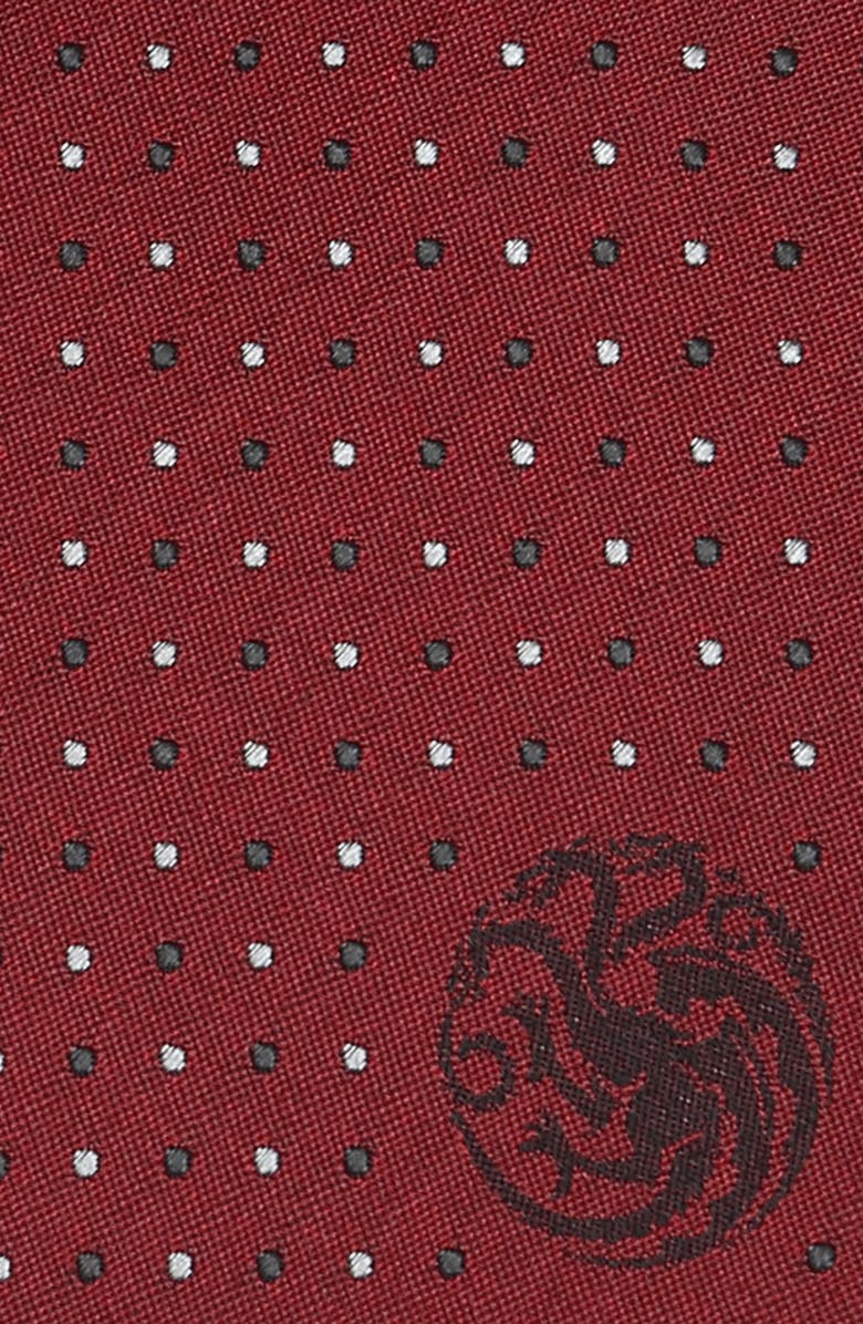 Cufflinks, Inc. Targaryen Dragon Sigil Silk Tie, Alternate, color, 