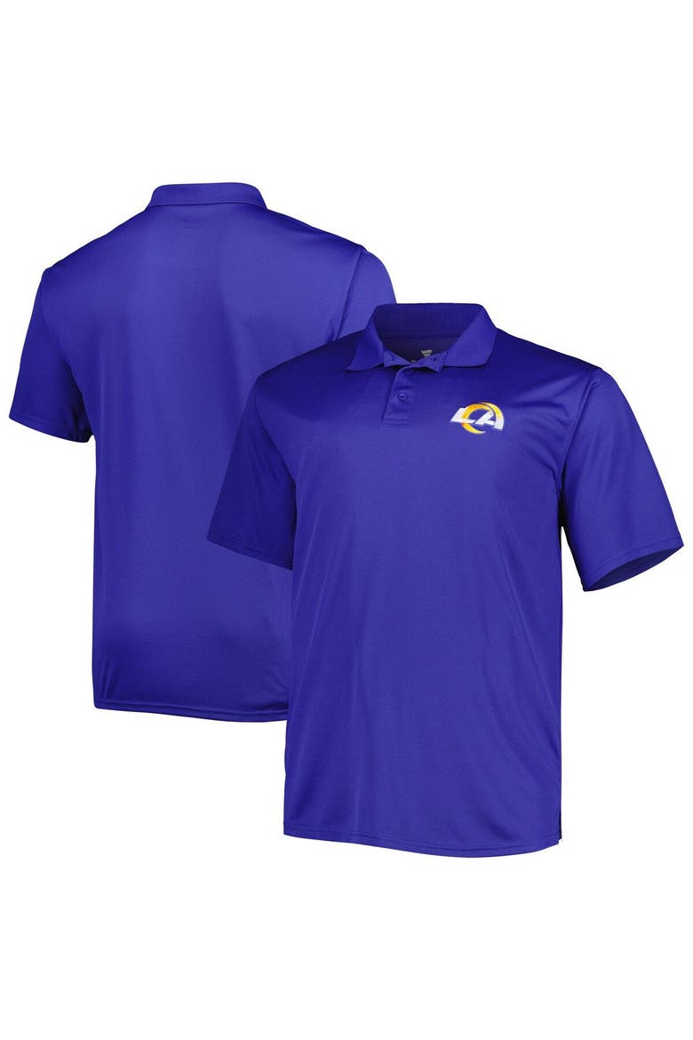 Men's Royal Los Angeles Rams Big & Tall Birdseye Polo, Main, color, Royal