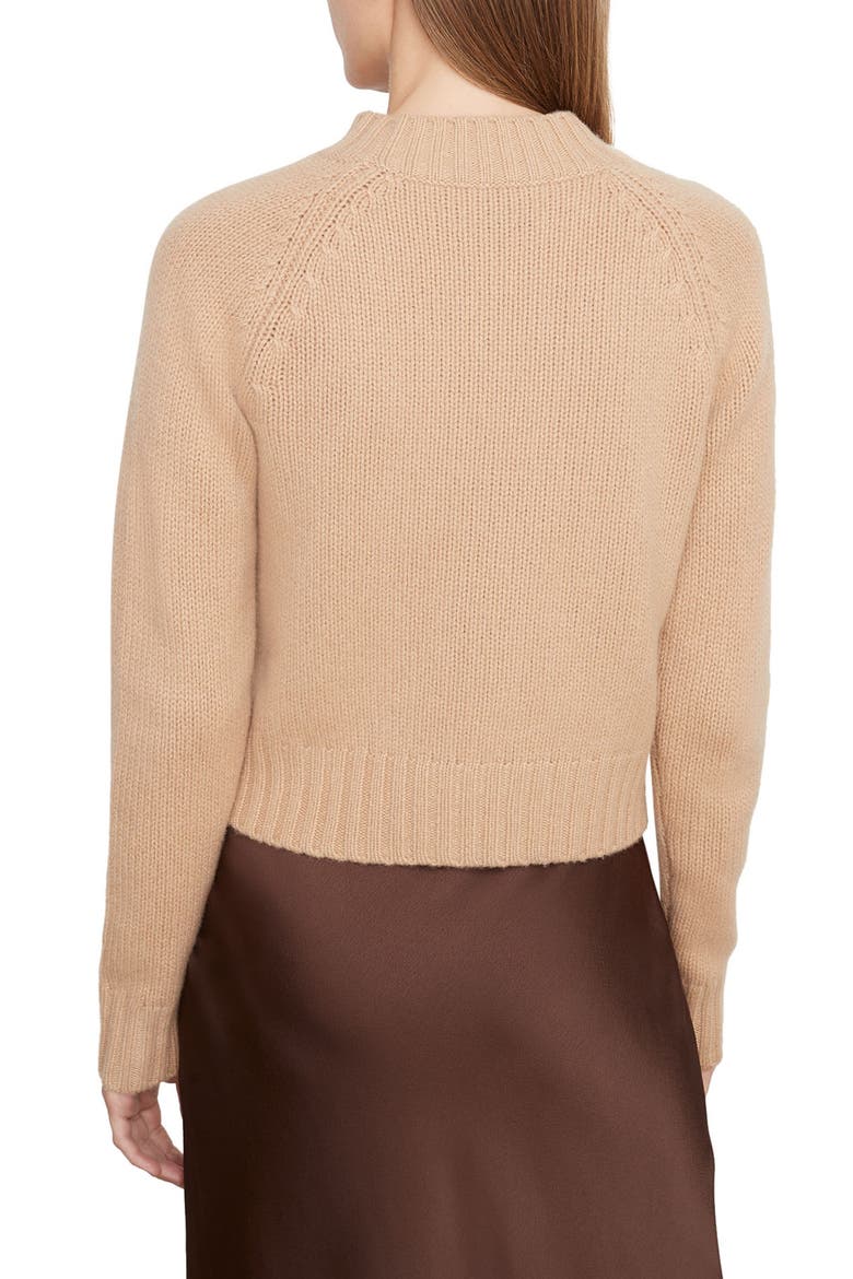 Monogram Cashmere Crewneck Sweater, Alternate, color, SADDLE