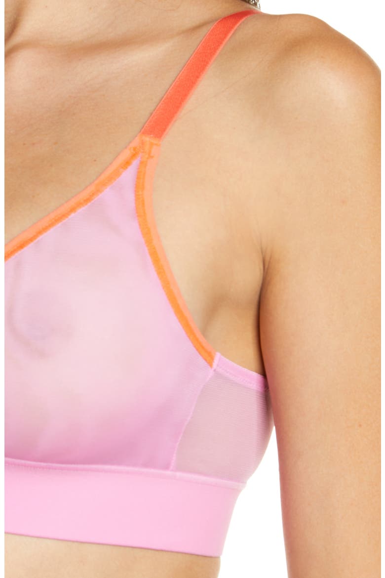 Spellbound Mesh Bralette, Alternate, color, PINK/CORAL
