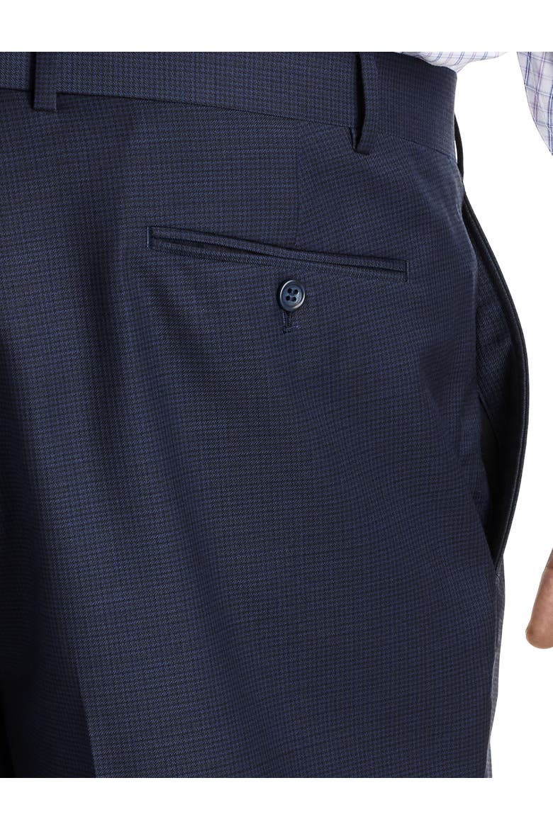 Big & Tall Flat-front Suit Pants, Alternate, color, NAVY