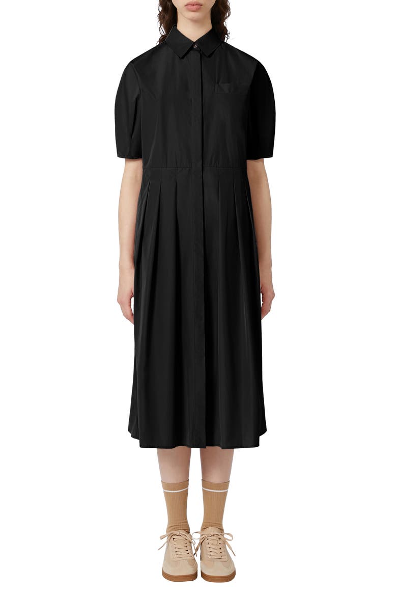Cadmio Midi Shirtdress, Main, color, BLACK