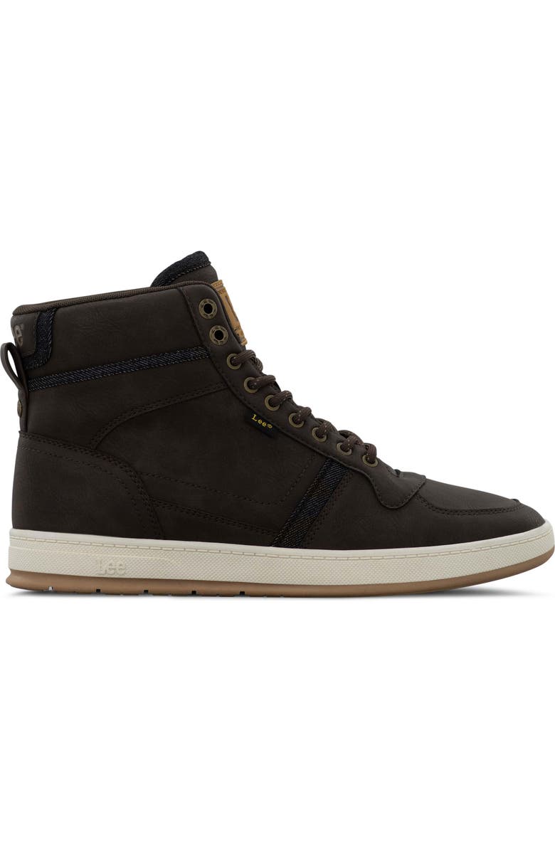 Lee Dayton High Top Sneaker, Alternate, color, Black Coffee/ Black Denim