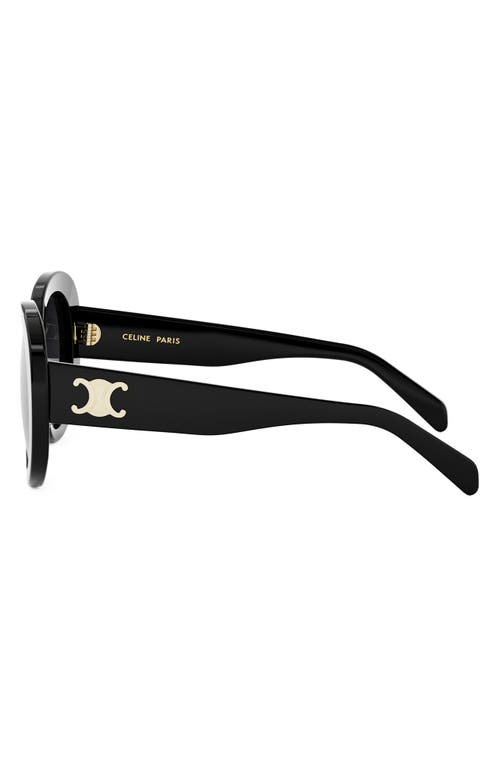 Celine Triomphe Logo Oval Acetate Sunglasses