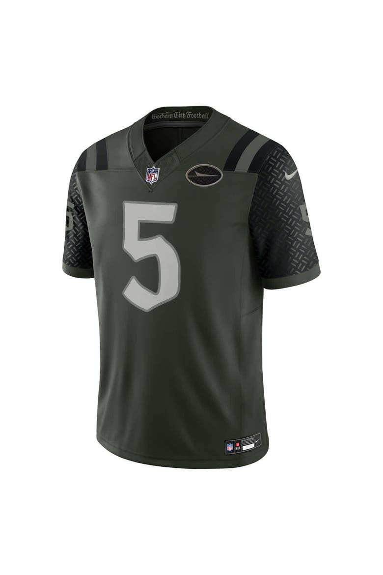 Men's Nike Garrett Wilson Gotham Green New York Jets 2025 Rivalries Collection Limited Jersey, Alternate, color, Green