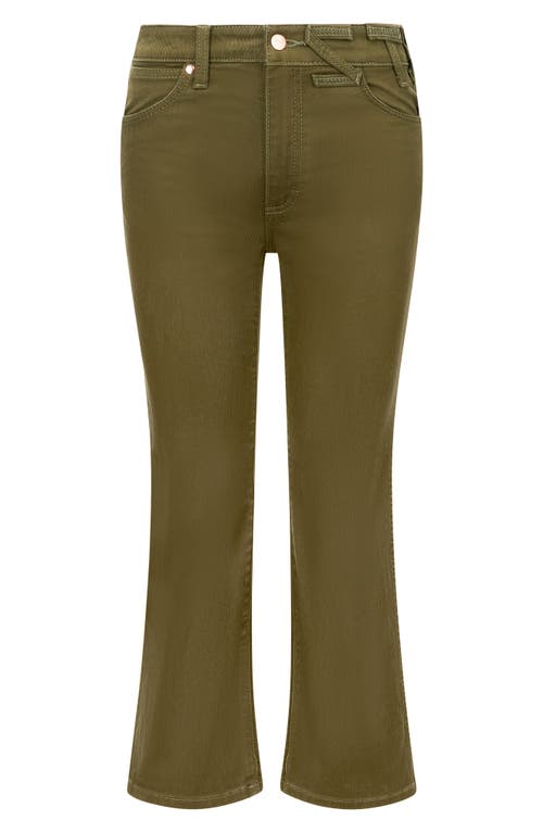 Staud X Wrangler The Loose Sergeant Green Wide Leg Jean In Sergeant Green