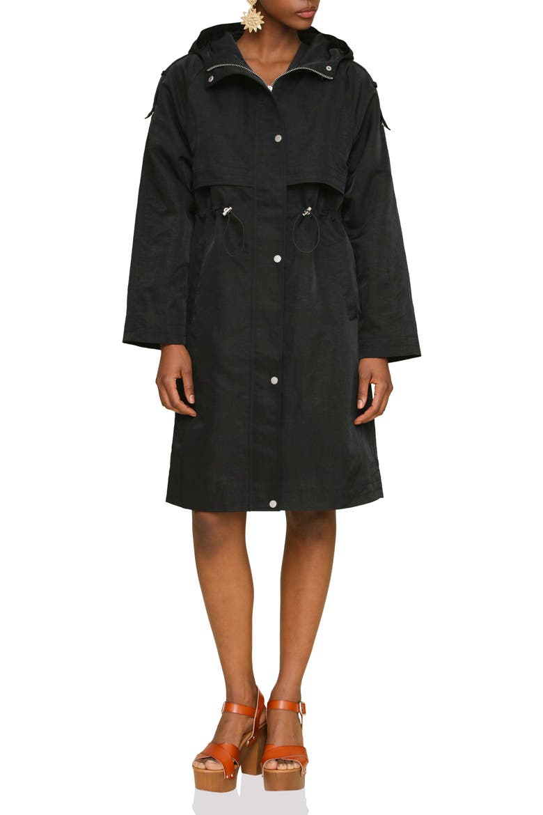 Hooded Utility Coat, Alternate, color, BLACK