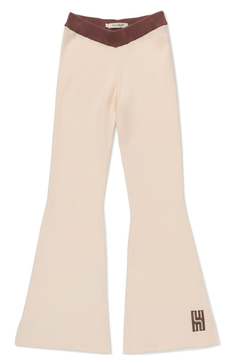 HONOR THE GIFT Rib Flare Pants, Main, color, Cream