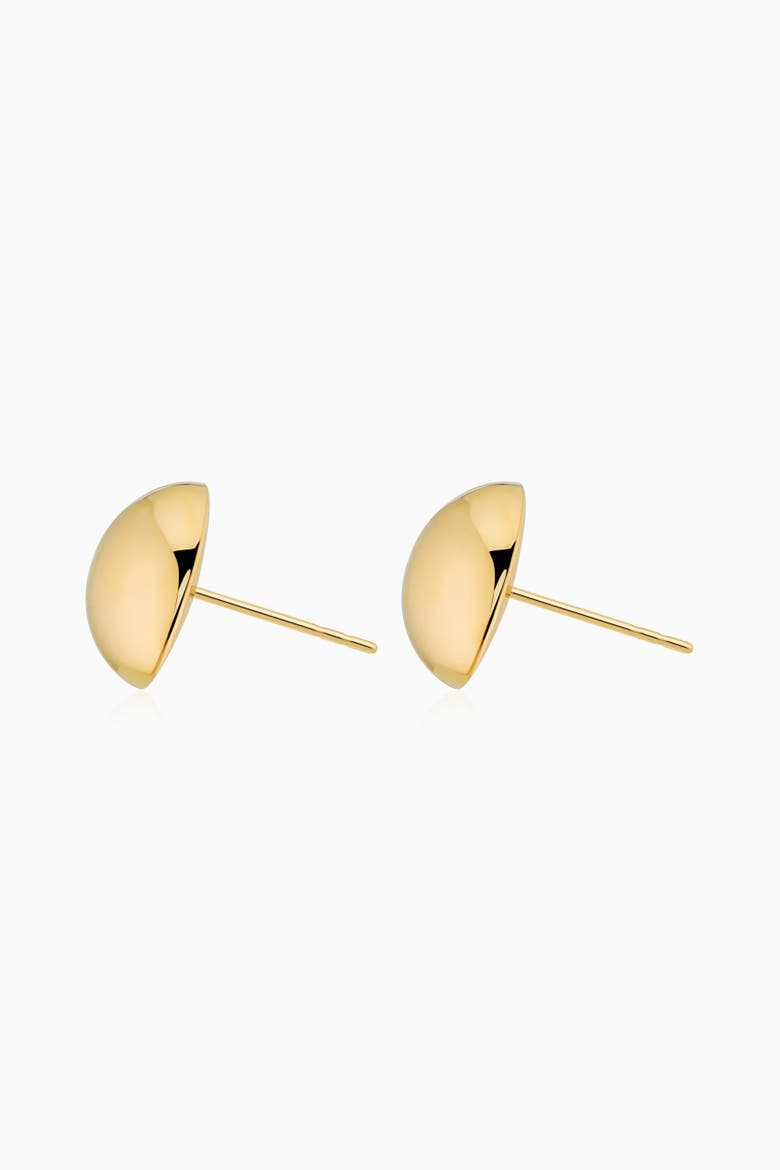 14K Yellow Gold Buttoned Up Large Studs, Alternate, color, Yellow Gold