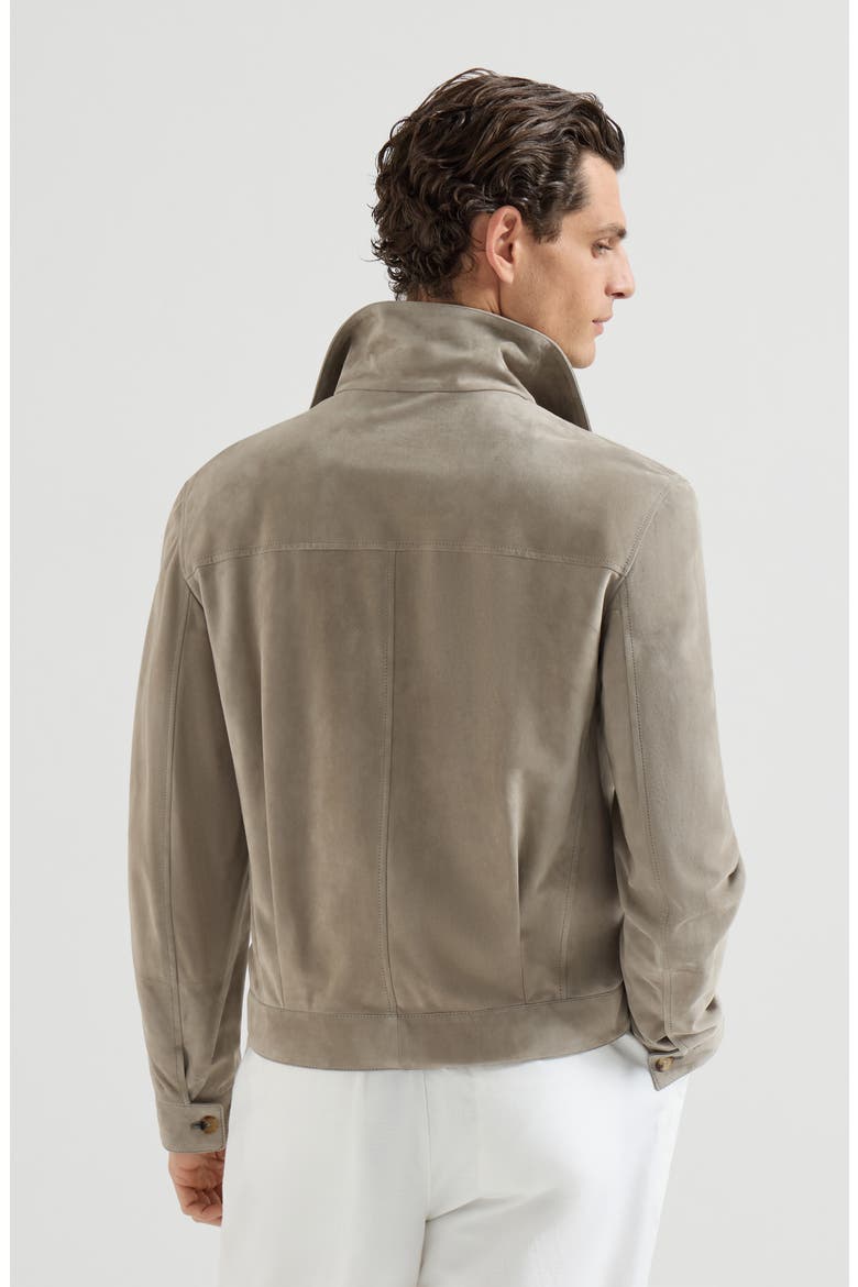 Suede jacket, Alternate, color, Khaki