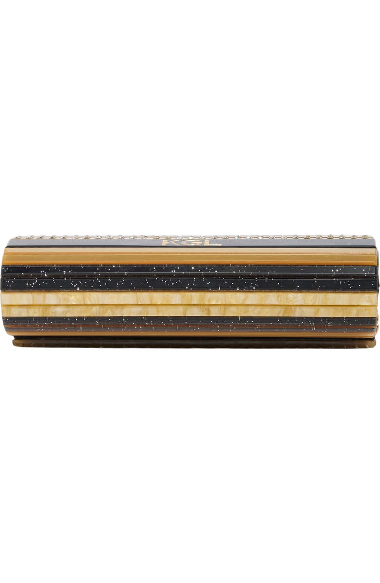 Kurt Geiger London Party Clutch, Alternate, color, Black/ Gold