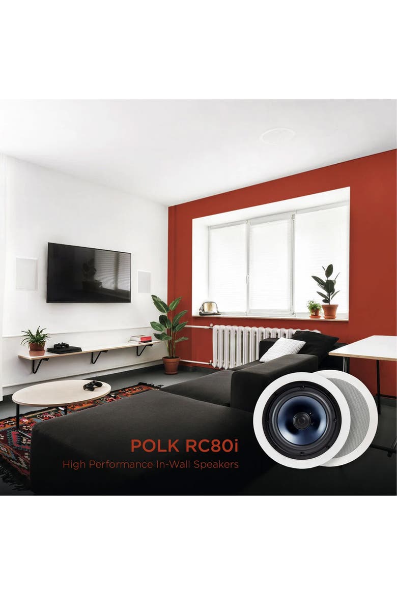 RC80i 8" In-Ceiling 2-Way Speakers - Pair, Alternate, color, White