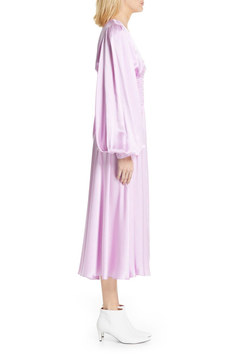 Syros Silk Dress, Alternate, color, LILAC