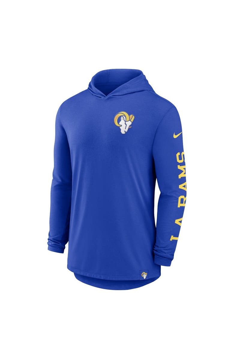 Nike Men's Nike Royal Los Angeles Rams Blitz Pullover Hoodie, Alternate, color, 
